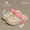 Zuecos de Suela Gruesa para Mujer 2026, Nuevo Estilo de Verano, Suela Suave Antideslizante, Que Aumentan la Altura, Sandalias Cerradas Cómodas para la Playa