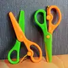 Tijeras Infantiles para Manualidades, Papelería para Niños, Materiales de Arte para Estudiantes de Primaria, Corte de Papel para Jardín de Infancia, Tijeras Seguras de Plástico con Punta Redonda al por Mayor