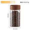 Frasco de Almacenamiento de Vidrio de Borosilicato Alto Personalizado con Tapa de Madera de Acacia Almacenamiento de Cocina Frasco Sellado Almacenamiento de Granos Misceláneos y Fruta Seca Grado Alimenticio