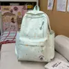 Mochila Escolar para Mulheres, Estilo Coreano, Fresca e Fofa, Casual, Grande Capacidade, Mochila Casual Simples para Alunos do Ensino Fundamental