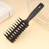 Peine de Estilo para Hombres Cabeza de Aceite, Peine de Estilo Esponjoso con Cerdas de Jabalí Resistente a Altas Temperaturas, Peine de Dientes de Bolas de Nylon para Masaje y Alisado del Cabello