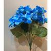 Um Buquê de Flores de Hortênsia de Seda Bordadas, Flores Artificiais, Arranjos Florais Azuis, Adereços de Casamento, Decoração Suave para Hotel, Arranjos de Flores, Decoração de Casa