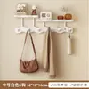 Perchero de pared para entrada, organizador de llaves y bolsas para la puerta principal, ganchos para colgar, perchero y sombrero con forma de ola para la puerta del dormitorio