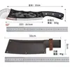 Cuchillo para cortar huesos de dragón, afilado, forjado a mano, cuchillo multiusos para el hogar, cuchillo para cortar huesos de cocina, cuchillo grueso para cortar madera