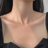 Nalan plata de ley S925 cadena simple elemento cadena muy fina diy todo-partido cadena desnuda cadena de clavícula en forma de O collar cruzado Y01725