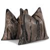 Funda de almohada Xiai Retro Simple de Alta Precisión con Ribete Jacquard Abstracto Adecuada para Decoración de Sofá Respaldo