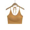 CL2551-25 primavera nuevo estilo europeo y americano chica caliente pura quiere delgado corto con almohadilla en el pecho cuello halter camisola chaleco