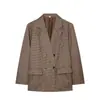 Artículo Popular de Venta Rápida Transfronterizo Nuevo para Primavera 2026 Traje de Solapa Espiga 3704865 Hebilla Corta Falda Corta