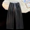 Pantalones de Chándal de Marca de Moda para Hombre, Nuevo Estilo Primavera y Otoño 2026, Estilo Hong Kong, Holgados de Pierna Recta con Cordón, Deportivos Casuales