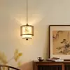 Nueva iluminación de pasillo estilo chino con focos, iluminación de entrada, pequeñas lámparas colgantes para comedores y cafeterías, barras de bar y lámparas de noche