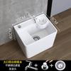 Lavabo con Balcón Lavabo de Lavandería Lavabo Integrado para Trapeador Lavabo para Trapeador Agua para Lavar Trapeador Lavabo para Trapeador Cerámico Tabla de Lavar Automática
