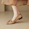 Zapatos Planos Gigantes Suaves Estilo Tweed con Cordones y Encaje para Mujer Colores Bloqueados Primavera y Otoño 2024 Boca Baja Cómodos Zapatos Planos Zapatos de Ballet