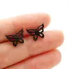Pendientes de Mariposa y Búho Estilo Fresco Primavera 2026 Pendientes de Acero Inoxidable Piercing Moda Ins En Stock
