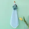 Paño de Cocina para Colgar Dibujos Animados Terciopelo de Coral Toalla de Mano para Niños Engrosada Absorbente Limpieza Toalla para Colgar