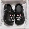 Nuevas Sandalias de Madera para Mujer Verano 2025, Estilo Padre-Hijo, Sandalias de Playa Antideslizantes de Punta Cerrada para Niños Mayores, Sandalias para Niños