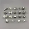Popular Aleación de Zinc Moderno Simple Níquel Cepillado Sólido Agujero Único Redondo Manija de Cajón para Puerta de Gabinete Puerta de Armario Manija de Instalación