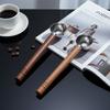 Cuchara Medidora con Mango de Madera de Nogal 304 para Leche en Polvo, Granos de Café, Herramienta de Horneado de Cocina para el Hogar, Mango de Cuchara Medidora Multifuncional