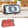 Adecuado para Funda de Teléfono Móvil Iphone18Duo, Funda de Cuero para Mujer Apple 17Pro, 15 con Correa con Patrón de Lichi, Tapa Flip, Funda Protectora