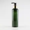 Botella de hombro oblicuo de 150/200 ml bomba anodizada Botella para loción champú gel de ducha acondicionador rellenado