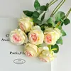 Rosa de Veludo Artificial de Haste Única para Decoração de Local de Casamento, Flores Artificiais para Celebrações de Casamento, Rosas de Veludo