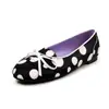 Mocassins Confortáveis de Couro Genuíno com Crina de Cavalo e Solado Macio 2.5cm 2026 Verão Bico Redondo Manchas Fundo Plano Bico Baixo Sapatos de Couro