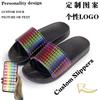 Zapatos con Estampado de Calidad Personalizados para Exportación Transfronteriza para Hombres y Mujeres, Zapatillas de Verano Gruesas con Logo Estampado, Zapatillas de Pareja