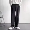 Pantalones Blancos de Alta Calidad para Hombre Verano Nueva Moda Dipper Holgados Pierna Ancha Estilo Coreano Casual Rectos