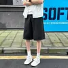Shorts Cargo Lavados Color Caqui Retro Japonés para Hombre Verano Sueltos Pierna Ancha Desgastados Versátiles Rectos de Cinco Puntos Longitud Media