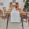 Yimanqi Yun Caminho de Mesa Estampado Bandeira de Mesa Decorativa de Natal Verde Dourado Folha de Ouro Mesa de Centro Gabinete de TV Tapete de Chá Retangular Fábrica