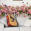 Pegatinas Grandes de Rosas, Papel Tapiz Floral Rosa, Pegatinas Cubre-Paredes de Fondo para Sofá de Dormitorio en Casa, Pegatinas Autoadhesivas para Valla