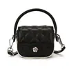 Mini bolso pequeño estilo Chanel para mujer, sensación de alta gama, patrón de diamantes bordado, bolso cruzado, accesorio, bolso para niños niña padre-hija