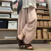 Calças casuais de outono, soltas, modeladoras, com cintura elástica e cordão, para mulheres, calças cropped simples e estilosas para baixinhas