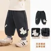 Pantalones de forro polar Kaka Panda para niños, pantalones deportivos de invierno cálidos para niñas, ropa de invierno para niños, pantalones largos de otoño e invierno para bebés