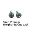 Accesorios de 14 mm de Colores en Forma de Campanilla Pequeña Piezas para Joyería DIY Llavero Campana para Mascotas Adorno Navideño