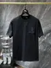 Camiseta de Manga Curta CH Heavy Industries Sanskrit Sticker 24SS para Casais Exclusiva Transfronteiriça