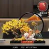 Árvore da Fortuna Jinbao Ornamento Gato Pintura com Areia Movediça Escritório Inauguração de Casa Presentes Auspiciosos