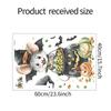 Nuevos MG-E 330000 Halloween Ratón de Dibujos Animados Caramelo Calabaza Dormitorio Sala de Estar Fondo Pegatinas de Pared Decorativas Venta al por Mayor