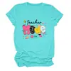 Modo professor na Amazon eBay estação independente casual versátil nova camiseta feminina gola redonda manga curta