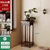 Estante de flores estilo chino para sala de estar, de pie, multicapa, madera maciza, estante de almacenamiento para plantas en maceta de balcón, macetas de interior