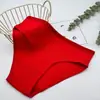 Fio de algodão transfronteiriço respirável calcinhas femininas textura de listras verticais cintura de algodão calcinhas atacado fundos mulheres
