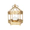 Decorações para jantar à luz de velas em casa pequenos enfeites Candelabro nórdico transfronteiriço Candelabro hexagonal de aromaterapia portátil