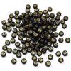 4x 7mm Acrílico Negro Dorado Planas Cuentas con Letras Inglesas Hecho a Mano Rompecabezas DIY Pulsera Pulsera Collar Accesorios
