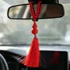 Colgante de calabaza cinabrio para coche, adorno seguro para coche, cuentas de Buda para engranajes de coche
