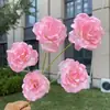 5 Rosas Felizes, Rosas Artificiais Falsas para Casamento e Decoração de Casa, Atacado