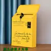 Buzón Pequeño con Cerradura, Impermeable y a Prueba de Sol, Buzón de Metal Resistente a la Corrosión, Buzón de Pared, Caja de Conveniencia, Buzón