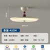 Lustre de teto plissado estilo antigo médio para quarto principal, estilo japonês americano, retrô, cor nogueira, novo estilo chinês, luz para quarto