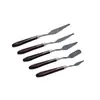 Cuchillos de Acero Inoxidable para Pintura al Óleo, Raspadores de Madera Planos y Puntiagudos para Pintura Acrílica, Juego de 5 Piezas para Pintura Tradicional China