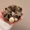 Elástico para el Cabello de Perlas de Alta Gama y Estilo Francés para Mujer, Versátil para Peinar el Cabello, Banda Elástica para el Cabello Elegante Vintage