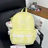 Mochila de Raya de Encaje Suave y Linda Estilo Nuevo Primavera y Verano para Mujer, Estilo Chica Dulce Fufu, Mochila Tesoro para Viajes Diarios en Color Morado Batata