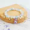 Pulsera Nueva Estilo Coreano con Cristales de Conejito Lindo, Joyería de Pulsera para Estudiantes, Sensación de Alta Gama para Niñas